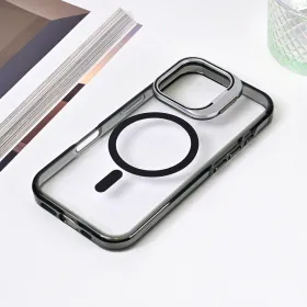 Futrola - maska Magsafe Transparent za iPhone 16 Pro 6.3 crna.