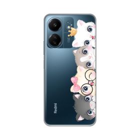 Silikonska futrola - maska print Skin za Xiaomi Redmi 13C Cats.