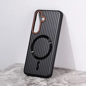 Futrola - maska Magsafe Stripe za Samsung S921B Galaxy S24 crna.