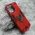 Futrola - maska Square Ring za iPhone 15 Pro Max (6.7) crvena (MS).