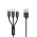 USB Data kabl Remax Gition RC-131 3u1 za iPhone Lightning/Micro USB/Type C crni 1m.