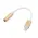 Adapter za slusalice iP-11 iPhone lightning na 3.5mm zlatni.