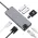 Adapter Type C na RJ45 (LAN) HDMI VGA 2xUSB 3.0 PD SD microSD 8u1 JWD-TC32.
