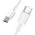 USB Data kabl KONFULON DC15 PD 18W Type C na Type C beli 1m.
