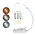 Led lampa EL01 bela.