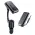 FM transmiter Y4 USB TF Bluetooth 5.0, call ID, modlularni, Slušalice handsfree crni.