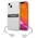 Futrola - maska Guess 4G Stripe Charm za iPhone 13 6.1 siva (GUHCP13MKB4GGR).