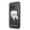 Futrola - maska Karl Lagerfeld Double Layers Glitter Head za iPhone 11 Pro 5.8 crna (KLHCN58DLHBK).