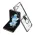 Futrola - maska RING LINES za Samsung F731B Galaxy Z FLIP 5 5G crna (GKK case) (MS).