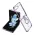 Futrola - maska RING LINES za Samsung F731B Galaxy Z Flip 5 5G ljubicasta (GKK case) (MS).