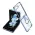 Futrola - maska RING LINES za Samsung F731B Galaxy Z Flip 5 5G plava (GKK case) (MS).