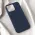 Futrola - maska Teracell Soft Velvet za iPhone 15 Pro Max 6.7 tamno plava.