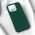 Futrola - maska Teracell Soft Velvet za iPhone 15 Pro 6.1 tamno zelena.