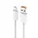 USB Data kabl Pluginn fast 25W USB na micro USB beli 1m.