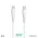 USB Data kabl Pluginn PI-PD 60W Type C na Type C beli 2m.