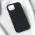 Futrola - maska Teracell Soft Velvet za iPhone 15 6.1 crna.