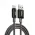 USB Data kabl Remax RC-025 lcy Series Fast Charging 6A, 66W, USB na Type C, 1.2m crni.