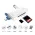 Citac kartica USB JWD 6u1 OTG beli.