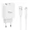Kucni punjac KONFULON JK87, QC 20W, PD 30W, sa iPhone lightning kablom beli.