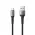 USB data kabl Superior SU-K104 pleteni Fast 12W 2.4A USB A na Micro 1m crni (MS).