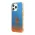 Futrola - maska Polo Gradient Case With Dyed - Bumper & Horse Logo za iPhone 14 Pro plavo-narandzasta Full Original (USHCP14LELOB) (MS).