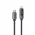 USB data kabl Superior SU-K107 pleteni 3A 27W Type-C na Lightning sa LED ekranom 1m crni (MS).