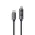 USB data kabl Superior SU-K107 pleteni 5A 100W Type-C na Type-C sa LED ekranom 1m crni (MS).