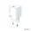 Kucni punjac Pluginn PI-D73-27w, PD 3.0, PPS, 27W sa PD Type C kablom beli CE.