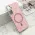 Futrole GLAM GLOW MagSafe za Samsung A556 Galaxy A55 5G roze (MS).