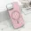 Futrole GLAM GLOW MagSafe za iPhone 15 (6.1) roze (MS).