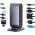 Adapter Type C na LAN Gb, SD card, TF, PD, Type C, 4xUSB 3.0, Audio, HDMI i VGA 12 u 1 sa postoljem.