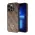 Futrola - maska Guess Hc PU Leather 4G Triangle Strass za iPhone 15 Pro 6.1 braon (GUHCP15LP4TDPW).
