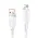 USB Data kabl KONFULON DC64, 3A, USB iPhone Lightning beli 1m.