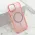 Futrola - maska SHINING MAGSAFE za iPhone 15 (6.1) roze (MS).