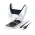 Dobe TP5-0505 stalak-punjac za dva gamepada PS5 bel1.