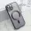 Futrola - maska GLITTER MAGSAFE za iPhone 15 (6.1) ljubicasta (MS).