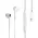 Slusalice sa adapterom za punjenje JH 201 za iPhone lightning bele.