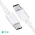 USB Data kabl Coteci 32117 5A 60W 40 Gps PD Type C na Type C beli 1m.