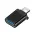 Adapter OTG lightning na USB3.0 sa data transfer funkcijom crni (MS).