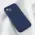 Futrola - maska Teracell Soft Velvet za iPhone 13 6.1 tamno plava.