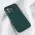 Futrola - maska Teracell Soft Velvet za iPhone 13 Pro 6.1 tamno zelena.