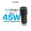 Auto punjac Teracell Evolution TC-11 PD 22.5W + USB QC3.0 20W, 45W (total) sa Lightning kablom crni.