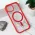 Futrola - maska Magsafe Frame Color za iPhone 15 6.1 crvena.