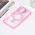 Futrola - maska Magsafe Transparent za iPhone 16 6.1 pink.