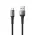 USB data kabl Superior SU-K104 pleteni Fast 27W 3A USB A na Type-C 1m crni (MS).
