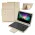 Futrola - maska sa Bluetooth Tastaturom Leather za Tablet 10" Univerzalna zlatna.