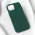Futrola - maska Teracell Soft Velvet za iPhone 15 6.1 tamno zelena.