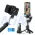 Tripod stabilizator Q19 smart AI sa selfie stickom i LED svetlom crni.