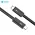 USB Data kabl Coteci Thunderbolt 87315 40Gbps 100W 8k PD Type C na Type C crni 0.3m.