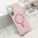 Futrola - maska GLAM GLOW MagSafe za Samsung A166 Galaxy A16 5G roze (MS).